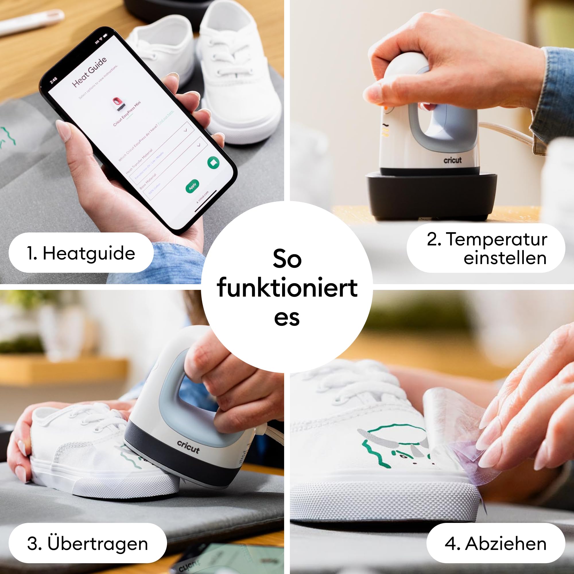 Cricut EasyPress Mini Transferpresse | DIY Mini Heizpresse Plottermaschine | Mini Press für Cricut Wärmeübertragung Projekte | Mini Bügeleisen Presse für T-Shirts, Hüte, Schuhe Taschen | Blau