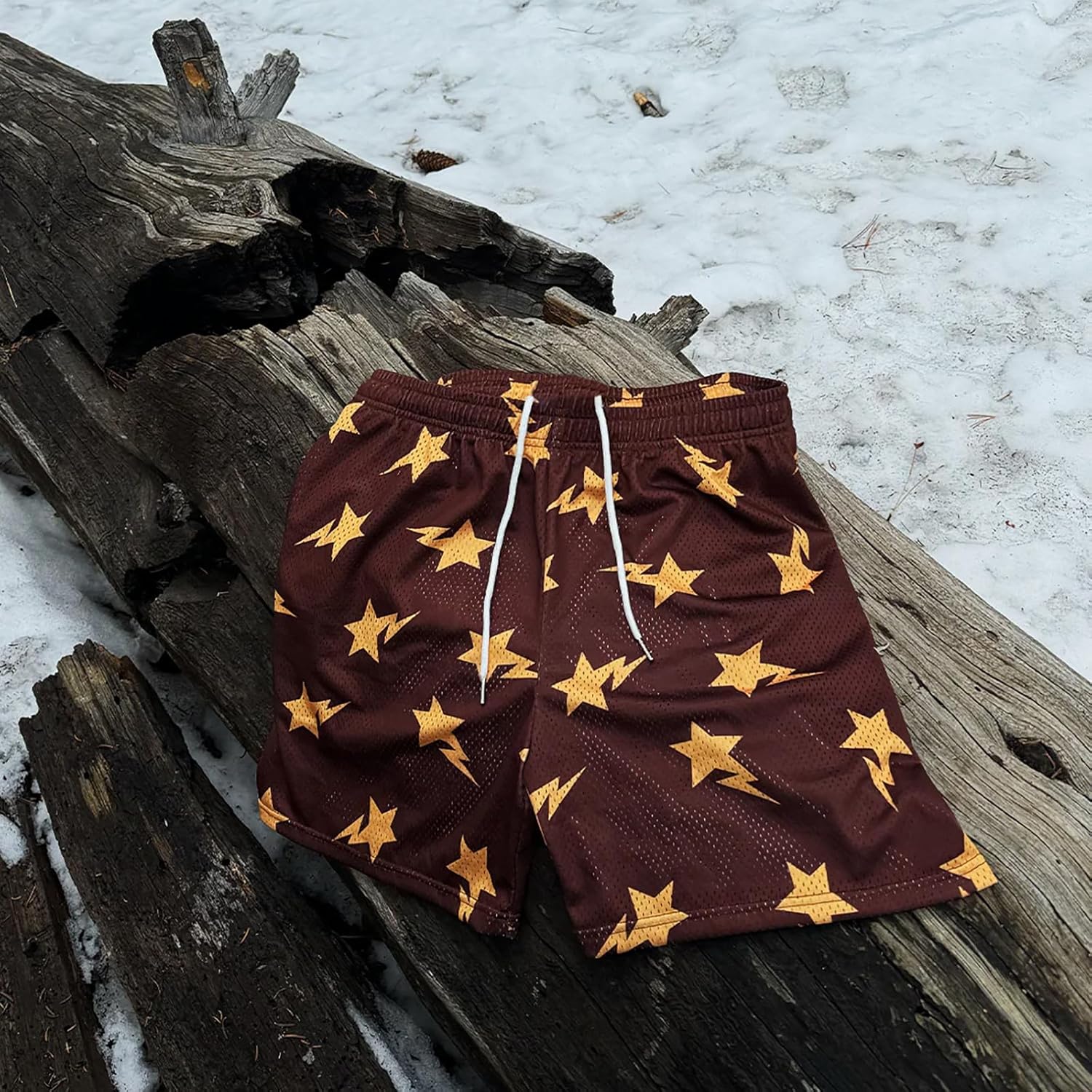 Men's Basketball Shorts Prints Graphic Mesh Breathable Running Athletic Shorts Quick-Dry Workout for Sports - Image 3