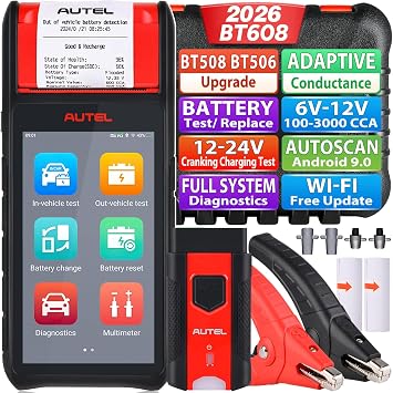 Autel MaxiBAS BT608 E Car Battery Tester with All Systems Diagnostics