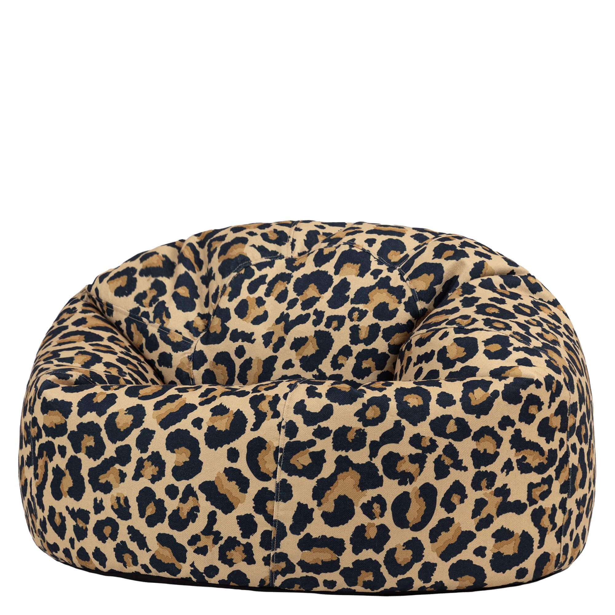 Icon Kingston Leopard Sitzsack, Webstoff, Sitzsack Erwachsene mit Füllung, Bean Bag, Lounge Sessel, Lounge Stuhl, Garten, Schlafzimmer, Wohnzimmer, Wohnzimmer Möbel
