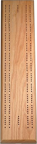 WE Games Tabla de 2 pistas para cunas, estilo sprint de madera de roble macizo con clavijas de metal para cuna, juego de mesa de viaje