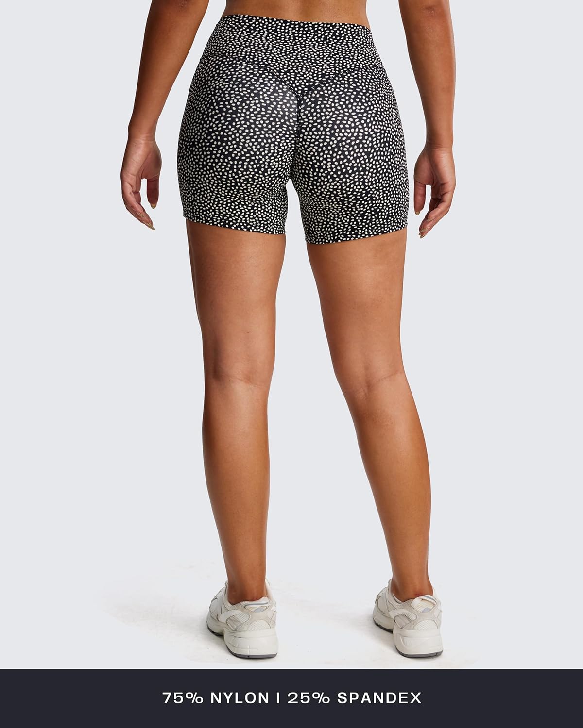 Aoxjox Workout Biker Shorts for Women Tummy Control Metamorph Mid-Rise Athletic Hidden Scrunch Gym Yoga Short 4.5" - Image 4