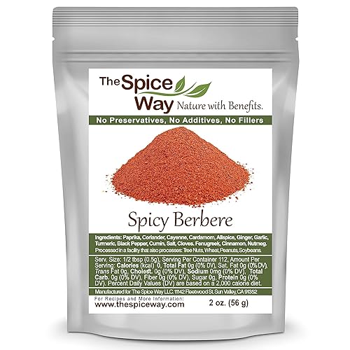 The Spice Way Berbere picante - Una mezcla de berberberas etíopes calientes, 2 onzas