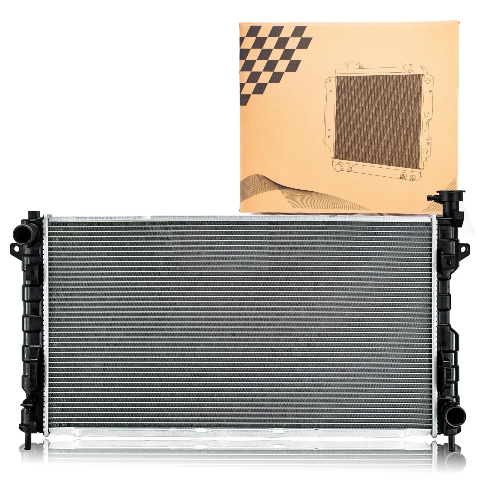DNA Motoring OEM-RA-2795 Aluminum Radiator For 2005-2007 Town&Country Voyager Grand Caravan 3.3