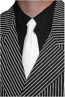 Gangster Style White Necktie Mafia Necktie Costume Accessory
