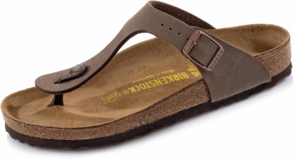 ぶーちゃん　BIRKENSTOCK Birkenstock Sandália feminina GIzeh tanga Mocha, 38 M EU/7-7,5 B(M