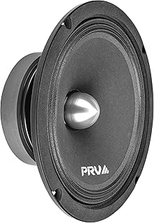 PRV AUDIO 8 Inch Midrange Speaker 8MR500-4 Bullet, 500 Watts Program Power, 4 Ohm, 1.5 in Voice Coil Bullet Speakers for Car Audio Door Louspeaker (Single)