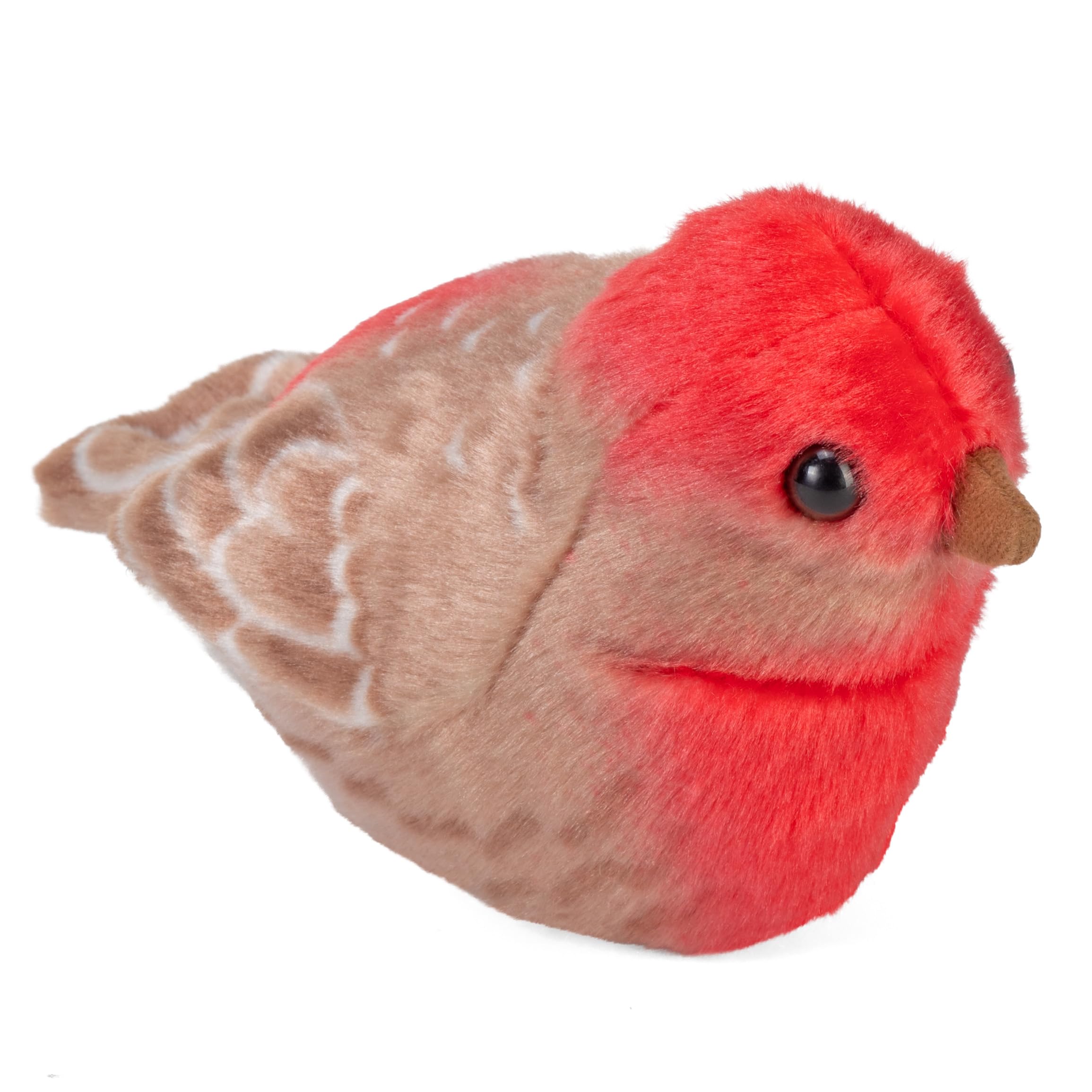Wild Republic Audubon Birds House Finch Plush with Authentic Bird Sound, Stuffed Animal, Bird Toys for Kids Birders