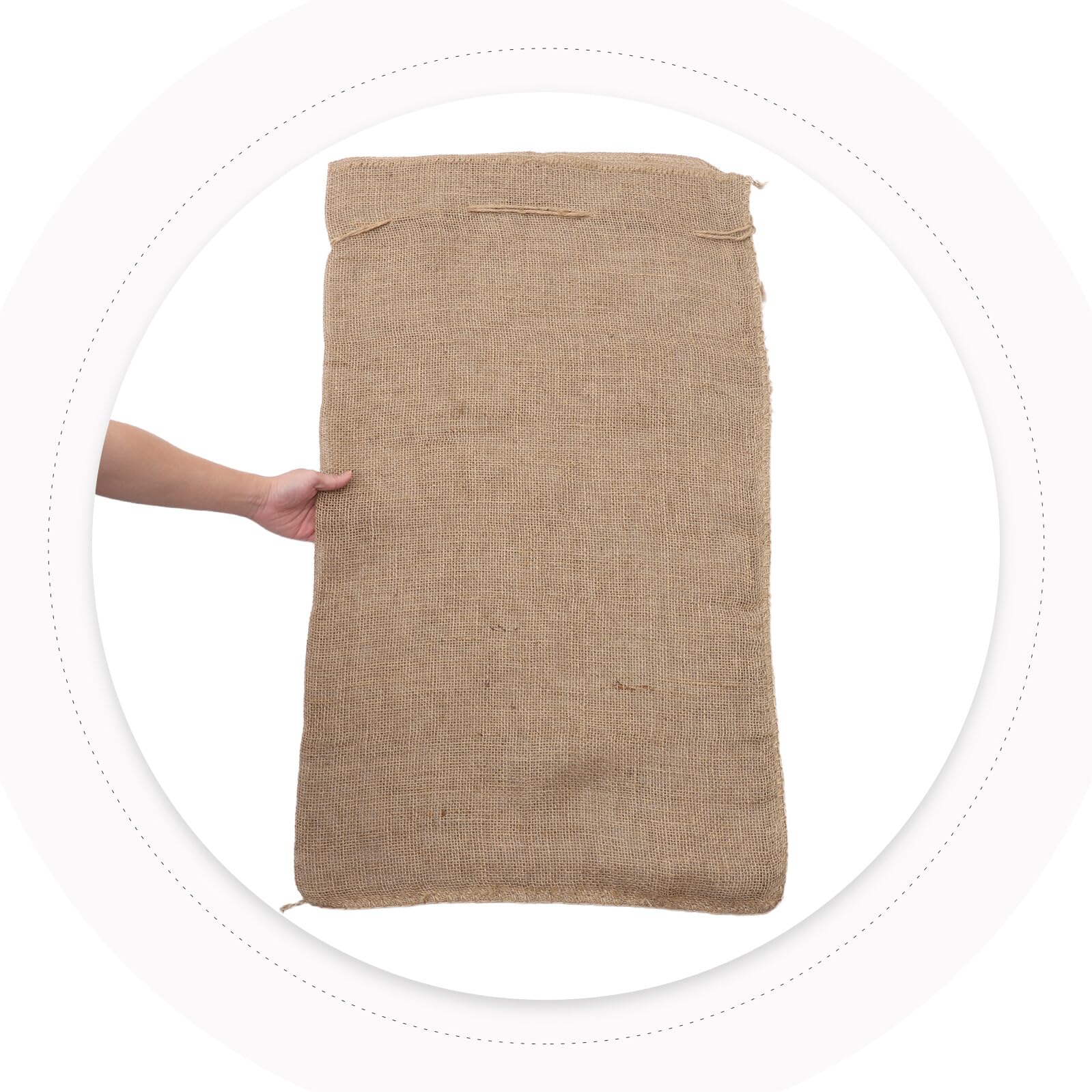 Sosoport Copertura Piante Inverno Antigelo in Juta con Cordino, 2 Pezzi | 39, 3x23, 58 Pollici, per Vasi da Patio e Piante in Vaso, Riutilizzabile per Uso Esterno