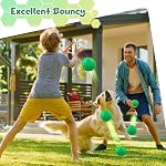 Tough Jouets de chew pour chiens pour les brochettes agressives, boules de chien indestructibles pour les boulettes agressive, boulettes de squeaky pour chiens, jouets de squakey pour grands chiens, boule de poids drôle