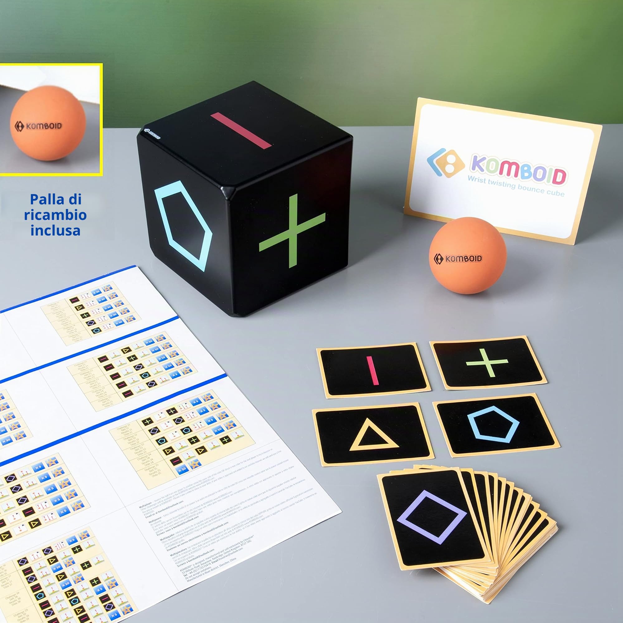 KOMBOID Gioco a sfera, abilità per ragazzi e adulti, da solo e con gli amici, gioco divertente per interni, per bambini dai 12 anni, giochi in giardino, regalo per ragazzi e ragazze