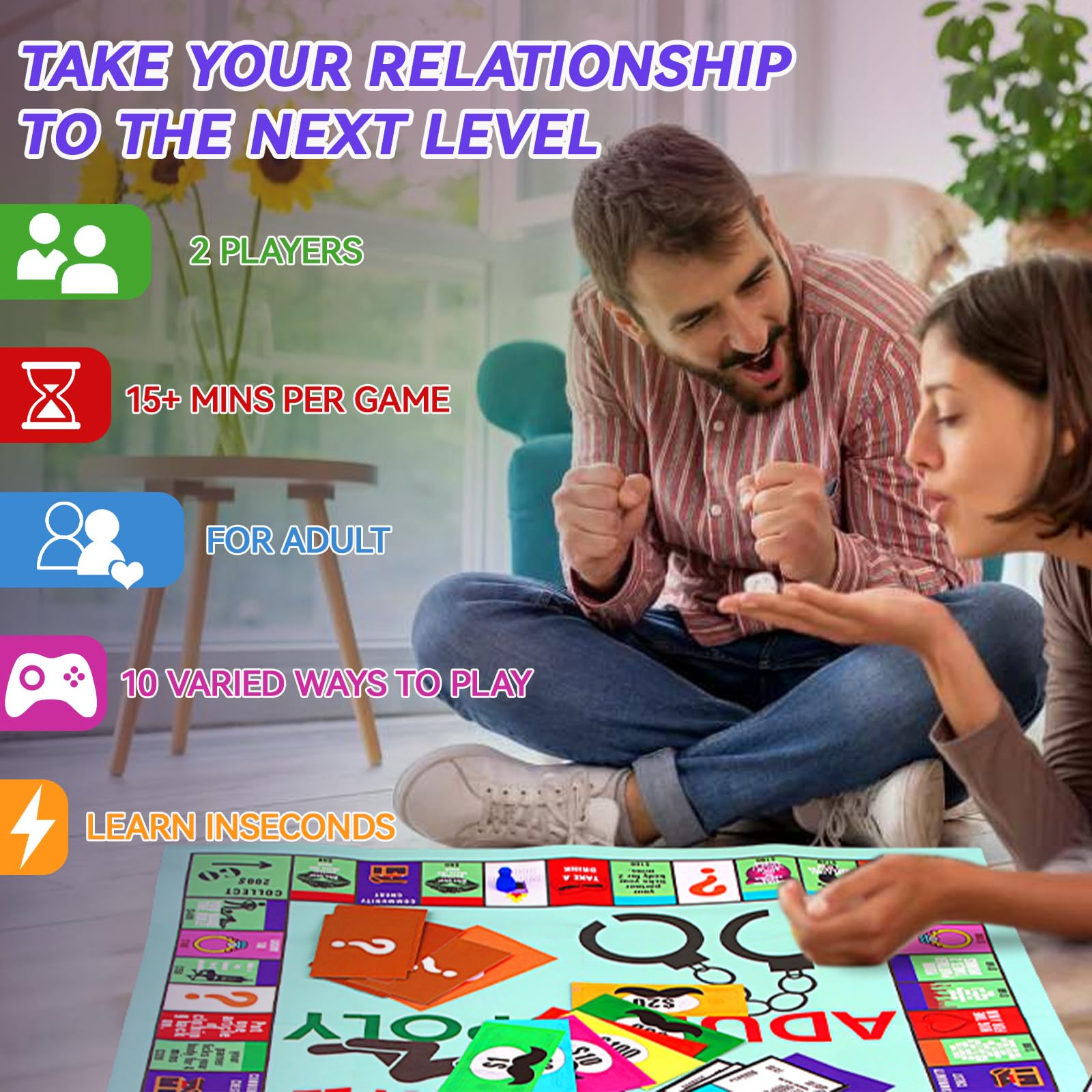 Adultopoly: Il Gioco Da Tavolo Per Coppie - Regalo Divertente Per La Camera Da Letto