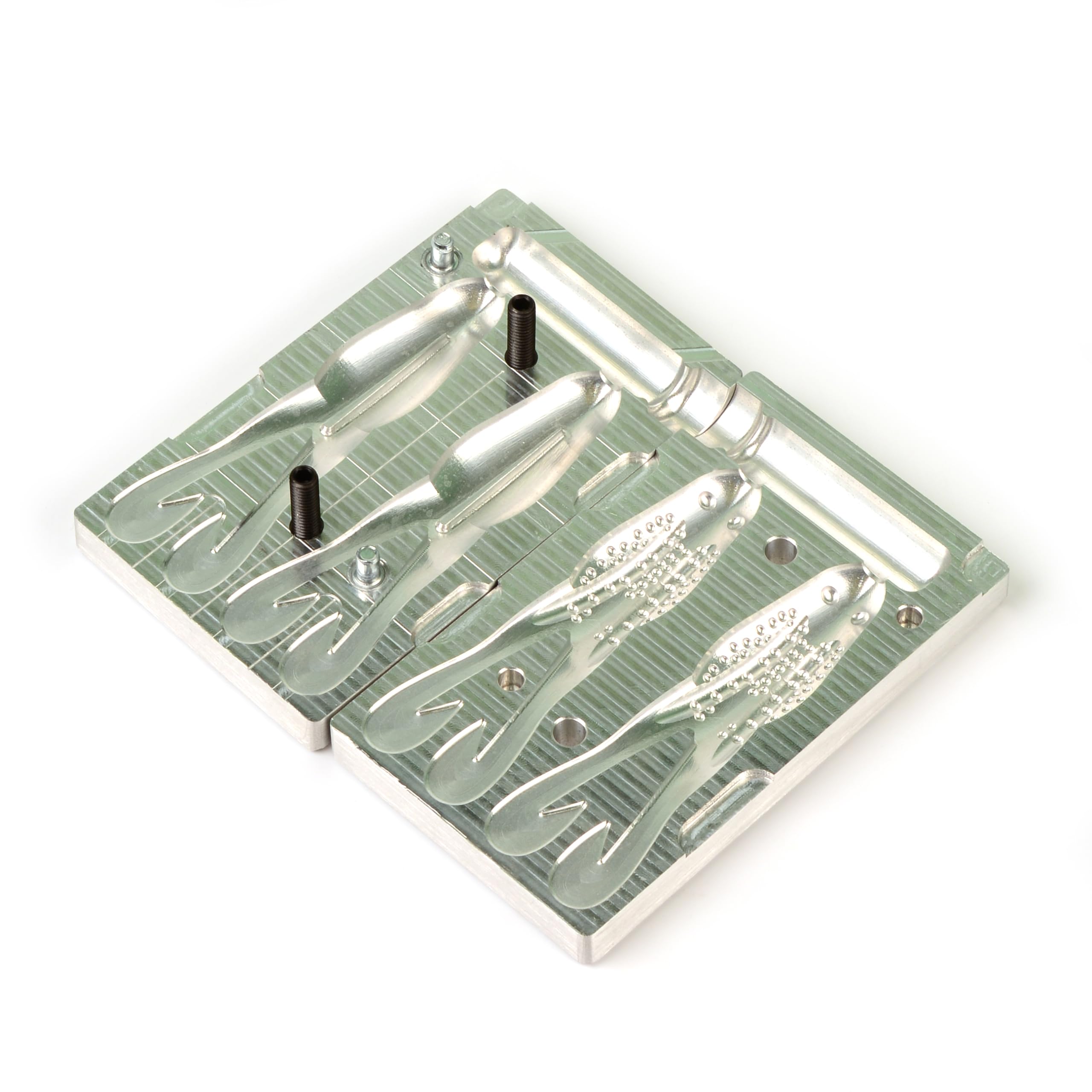 Soft Plastiс Señuelo Haciendo Inyección Pesca Molde Zoom Horny Sapo 4'' (Aluminio CNC)