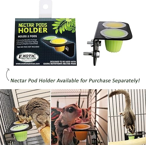 Miniatura 3 de Cápsulas de néctar (paquete de 5 variedades)  Golosinas de frutas fortificadas con calcio  Planeadores de azúcar, titíes, ardillas, loros, cacatúas,