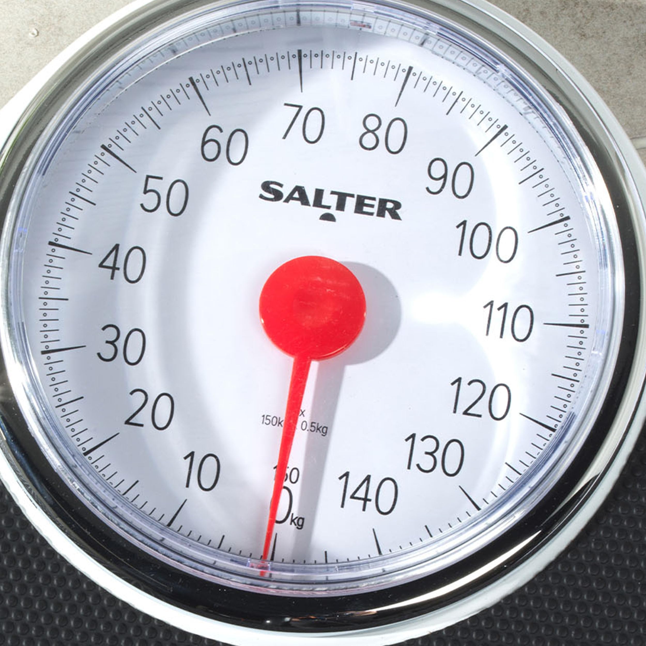 Salter 195 WHKR Mechaniczna waga łazienkowa 150 kg duża tarcza 180 mm gumowana