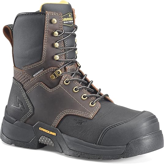 Carolina Boots Mens 8'' Safety Toe Work Boot - Durable, Comfortable Industrial-and-Construction-Boots for Tough Environments