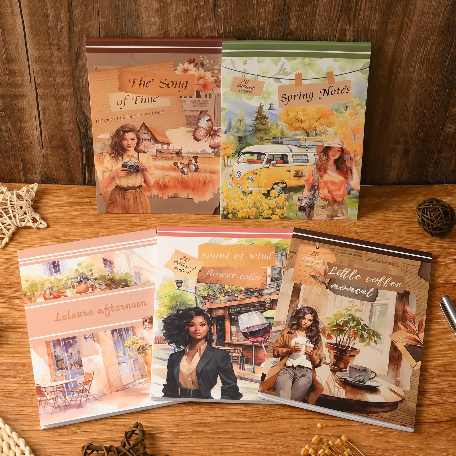 NICENEEDED 16 fogli Adorabili Adesivi Decorativi, Set di Adesivi