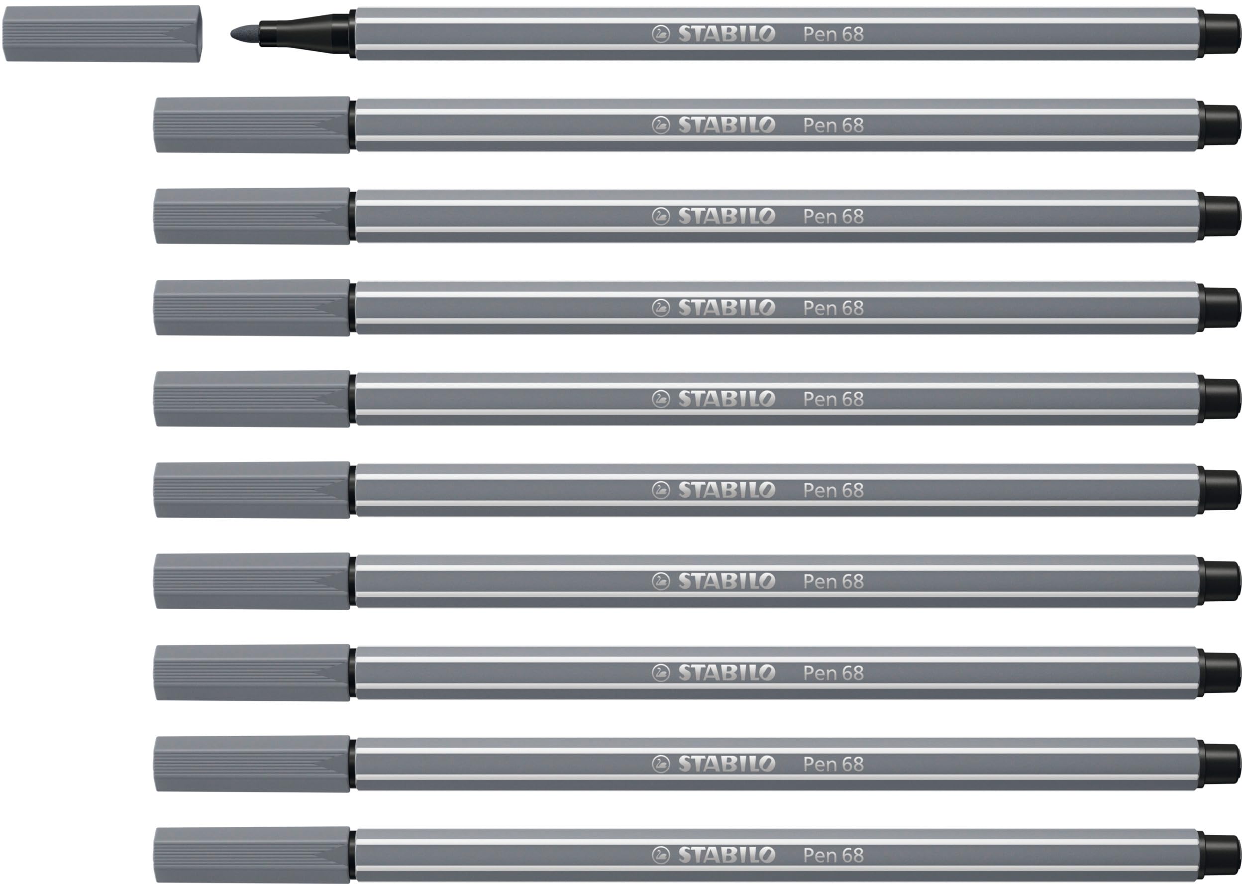 STABILO - Rotulador premium - Pen 68 - Pack de 10 - rosa neón — view 36
