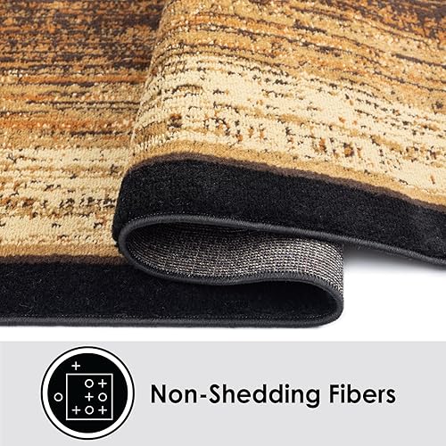 Miniatura 7 de Home Dynamix Royalty - Alfombra de área rectangular Vega, 1 pies 9 pulgadas x 7 pies 2 pulgadas, negrobeige