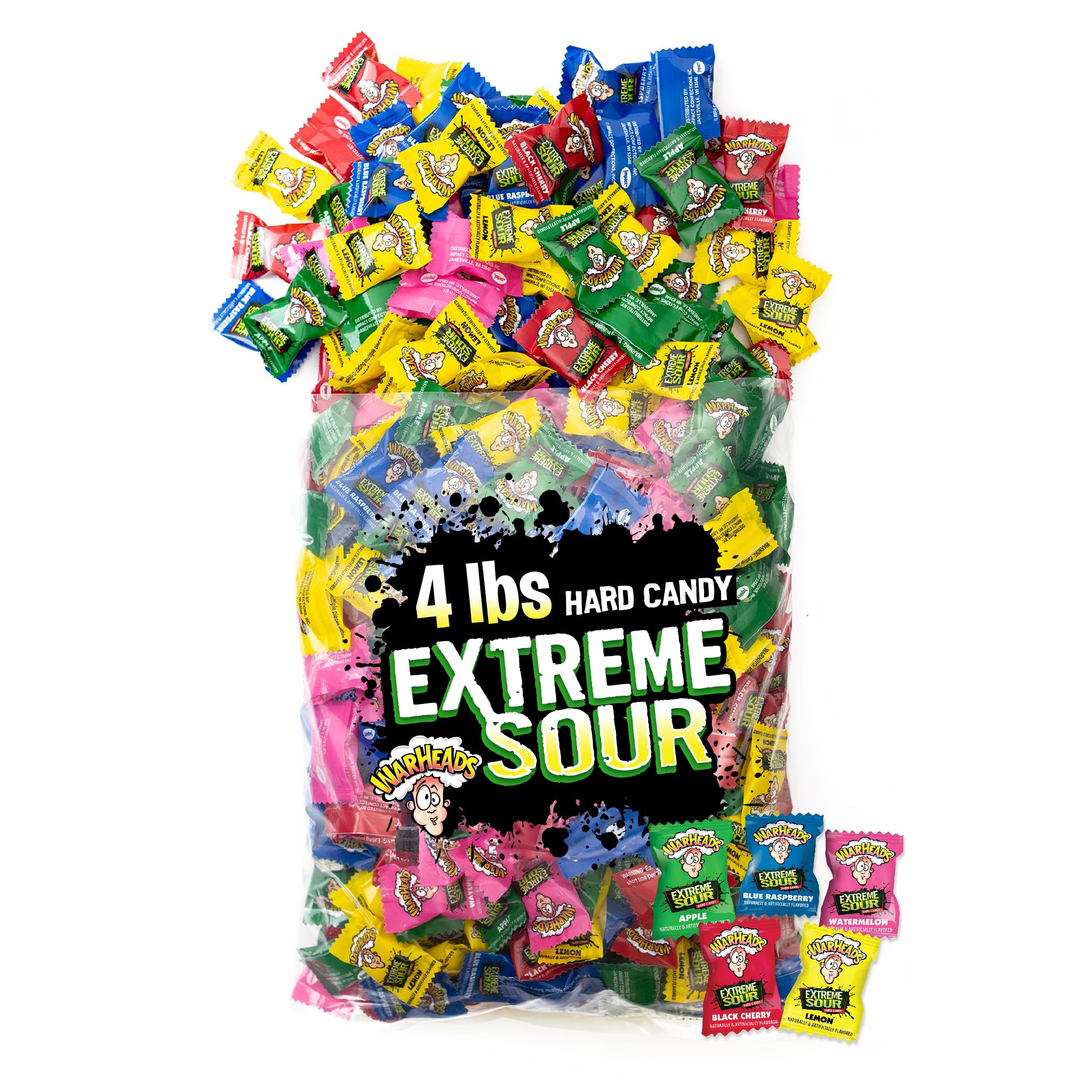 Amazon.com : WARHEADS Extreme Sour Hard Candy Assorted Flavors