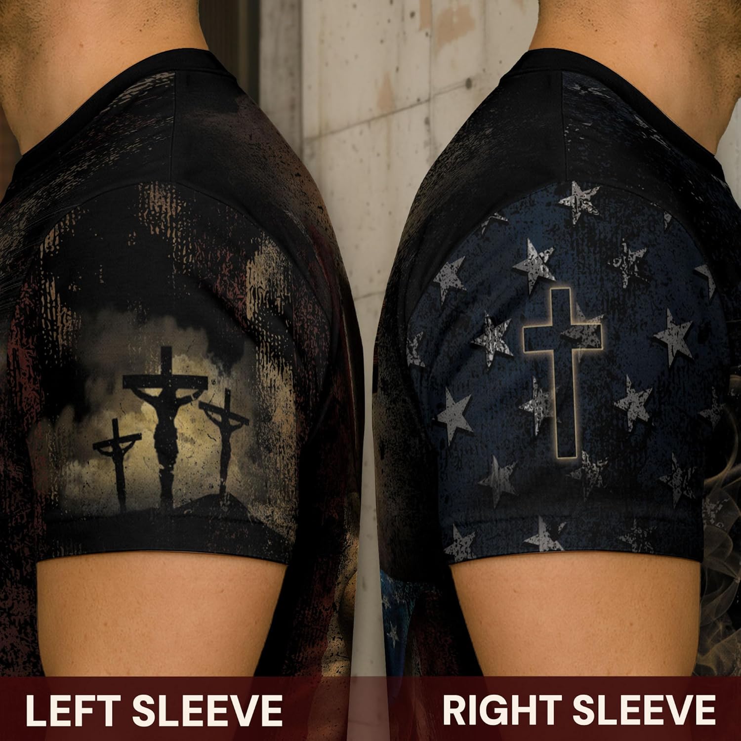 Faith Over Fear Shirt, Christian Shirt for Men, Religious Shirts for Men, Bible Verse Tee, Cross Shirts - Image 4