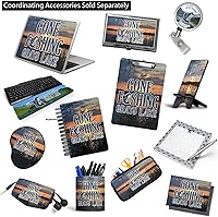 Vista 6 de Carpeta personalizada de 3 anillas Gone Fishing - 1 pulgada