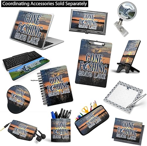 Miniatura 6 de Carpeta personalizada de 3 anillas Gone Fishing - 1 pulgada