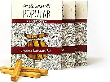 PALOSANTO - Palo Santo Incense Sticks for Meditation and Stress Relief - 39 Pack - Natural Smudge Sticks for Negative Energy Cleansing and Home Relaxation - Organic Palo Santo Bursera Graveolens