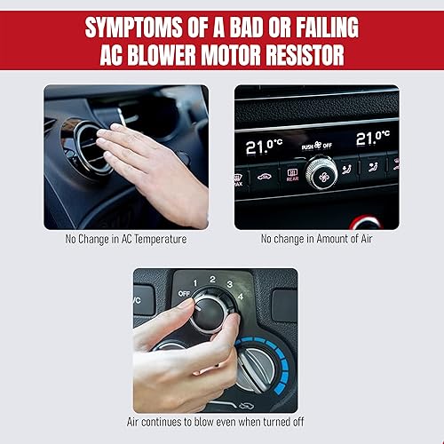 Miniatura 5 de Kit completo de resistencia del motor del ventilador HVAC con arnés - Reemplaza 15 81773, 89018778, 89019351, 1581773, 15-81773 Compatible