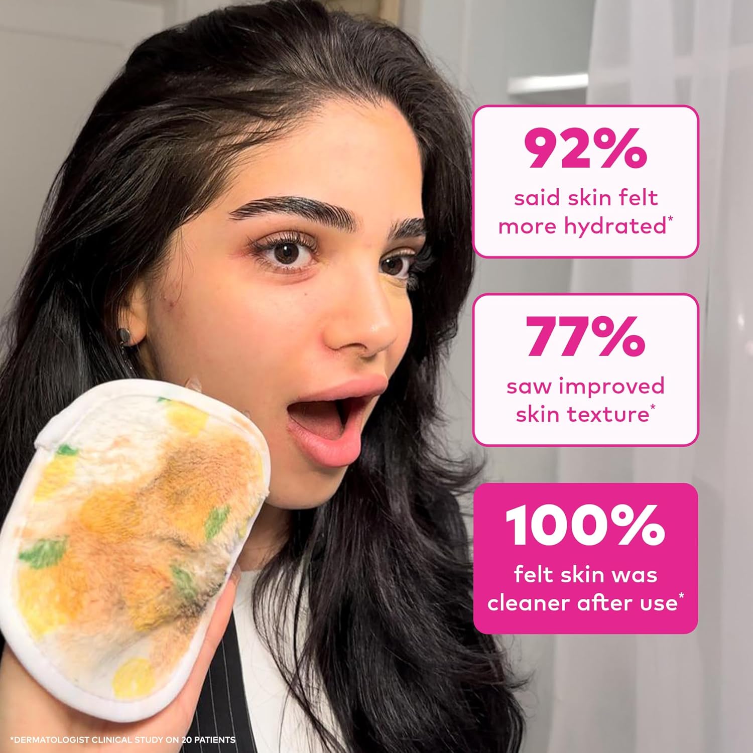 The Original Makeup Eraser, 7-Day Set, Erase All Makeup with Just Water, Including Waterproof Mascara, Eyeliner, Foundation, Lipstick, Sunscreen, and More! - Image 5