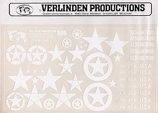 Verlinden VER0866 Dry Transfer - US Type Stars (Various Scales) [Model KIT Accessory]