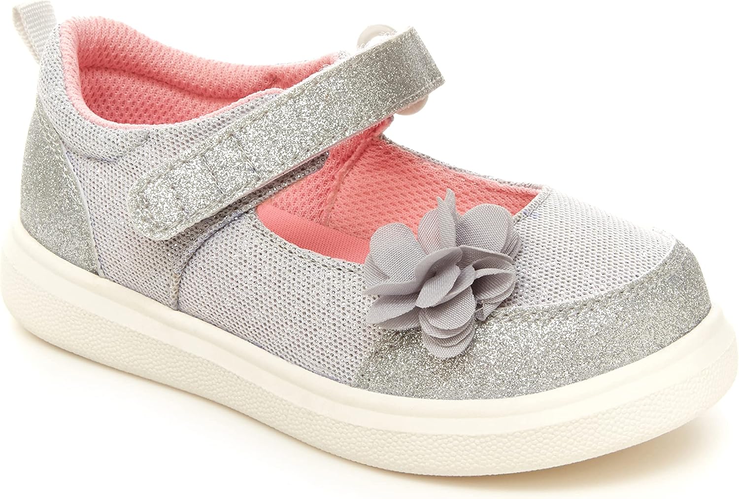 Stride Rite 360 Toddler and Little Kid Girls Gemma Dress Shoe, Silver