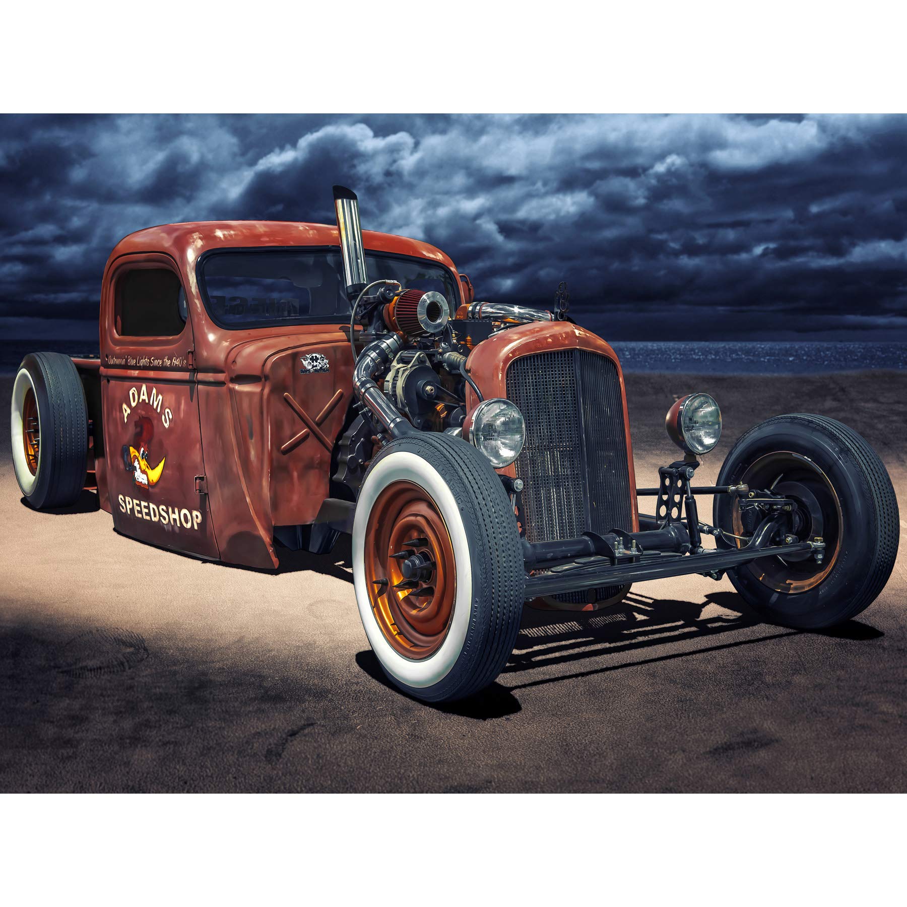 Artery8 Adams Speedshop American Muscle Classic Car Photo Large Wall Art Poster Print Thick Paper 18X24 Inch