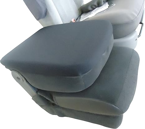 Car Console Covers Plus Made in USA Fleece Auto Armrest Center Console Cover Designed for Dodge RAM Models 2002-2012 Dark Gray