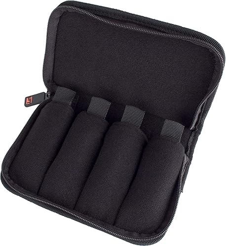 Miniatura 4 de Protec Bolsa para boquilla de trompeta (4 piezas) Nylon camuflaje con cierre de cremallera, modelo A221CAMO Camouflaje,Negro