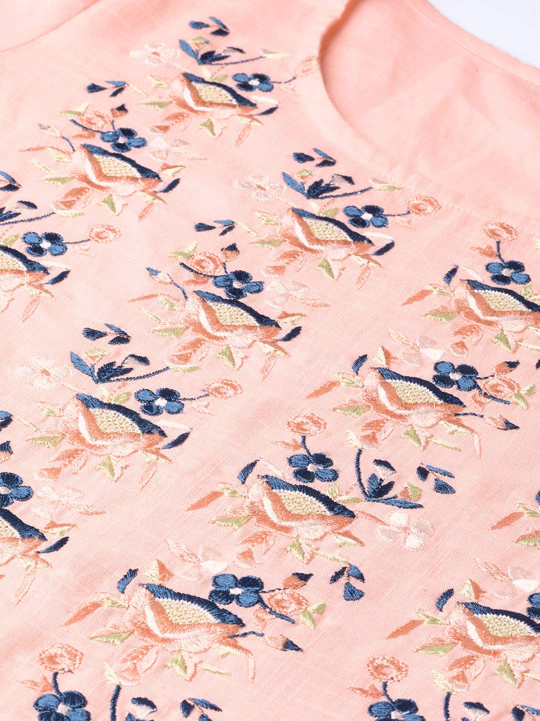 Idalia Baby Pink Embroidered Kurta With Pants