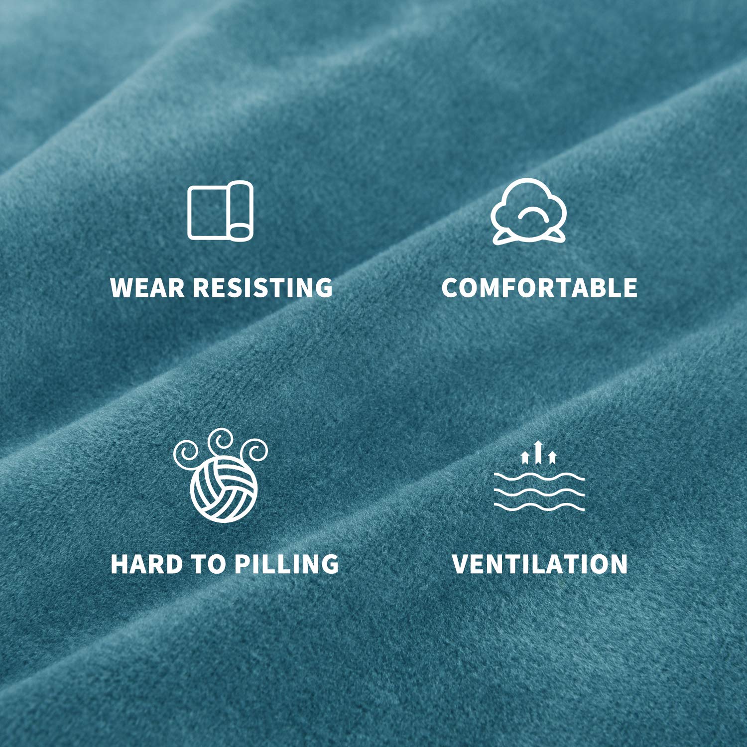 MAXIJIN Velluto ampio copridivano 4 posti copridivano oversize antiscivolo per cani 1 pezzo XL copridivano elastico protezione per mobili (4 posti, blu pavone)