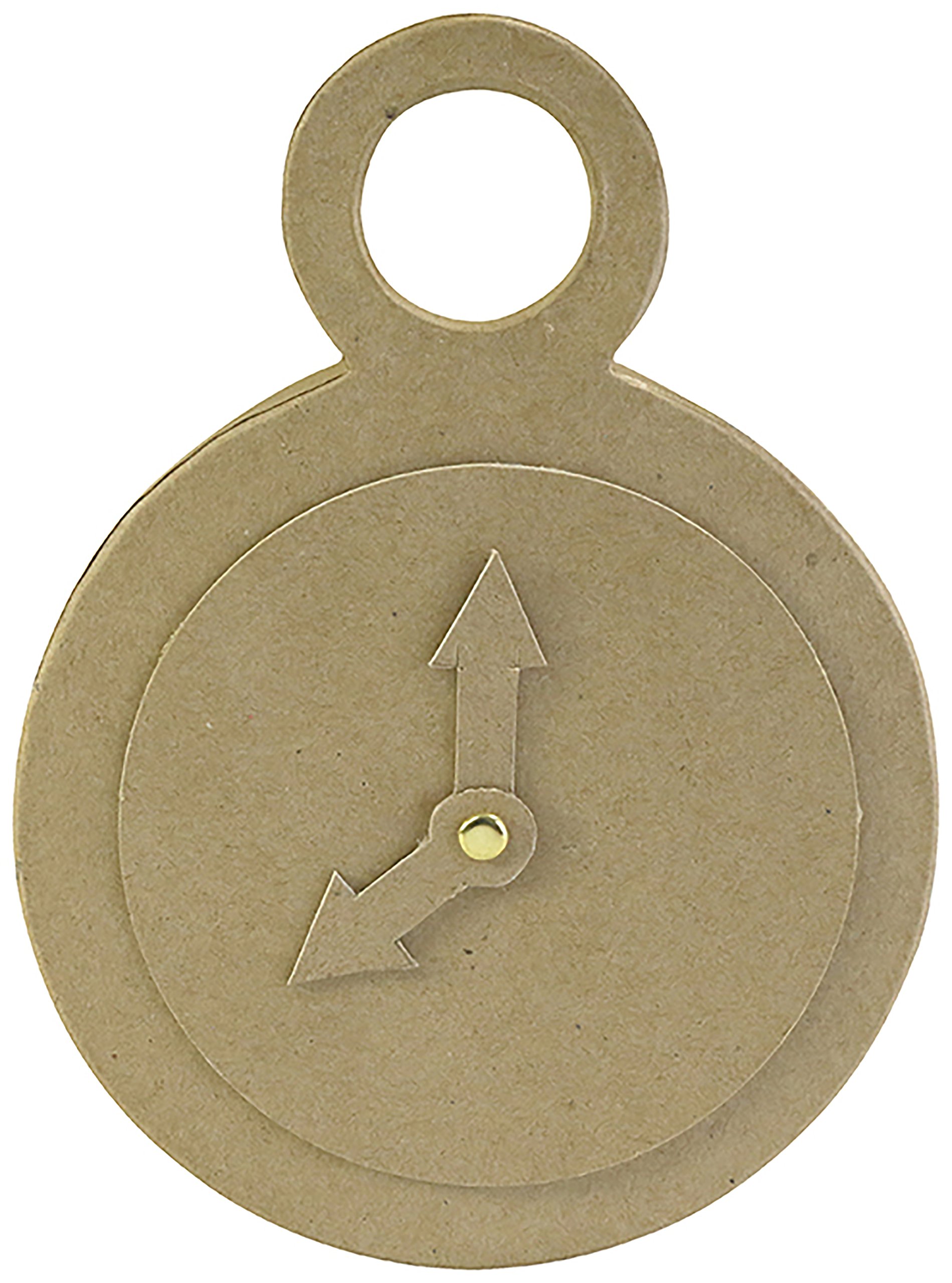 Décopatch - Ref AC800C - Clock - Papier Maché Object to Decorate - 3 x 15 x 20.5cm - Decorate with Décopatch Papers & PaperPatch Glue, Glitter, Paints