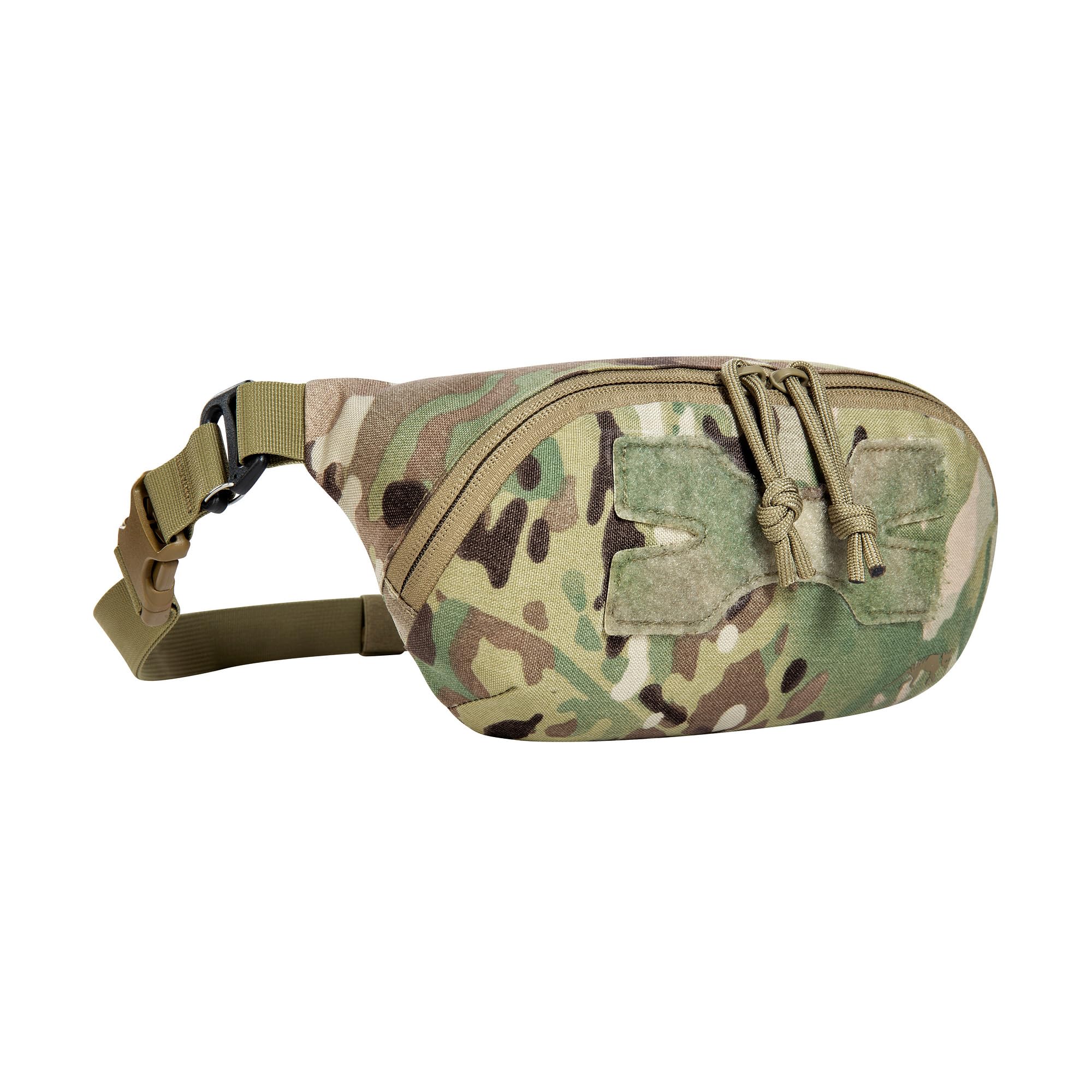 Tasmanian Tiger TT Hip Pouch leggero, tattico marsupio con scomparti in rete e cintura addominale rimovibile in molle, compatto pieghevole, Multicam, 25 x 12,5 x 6,5 cm