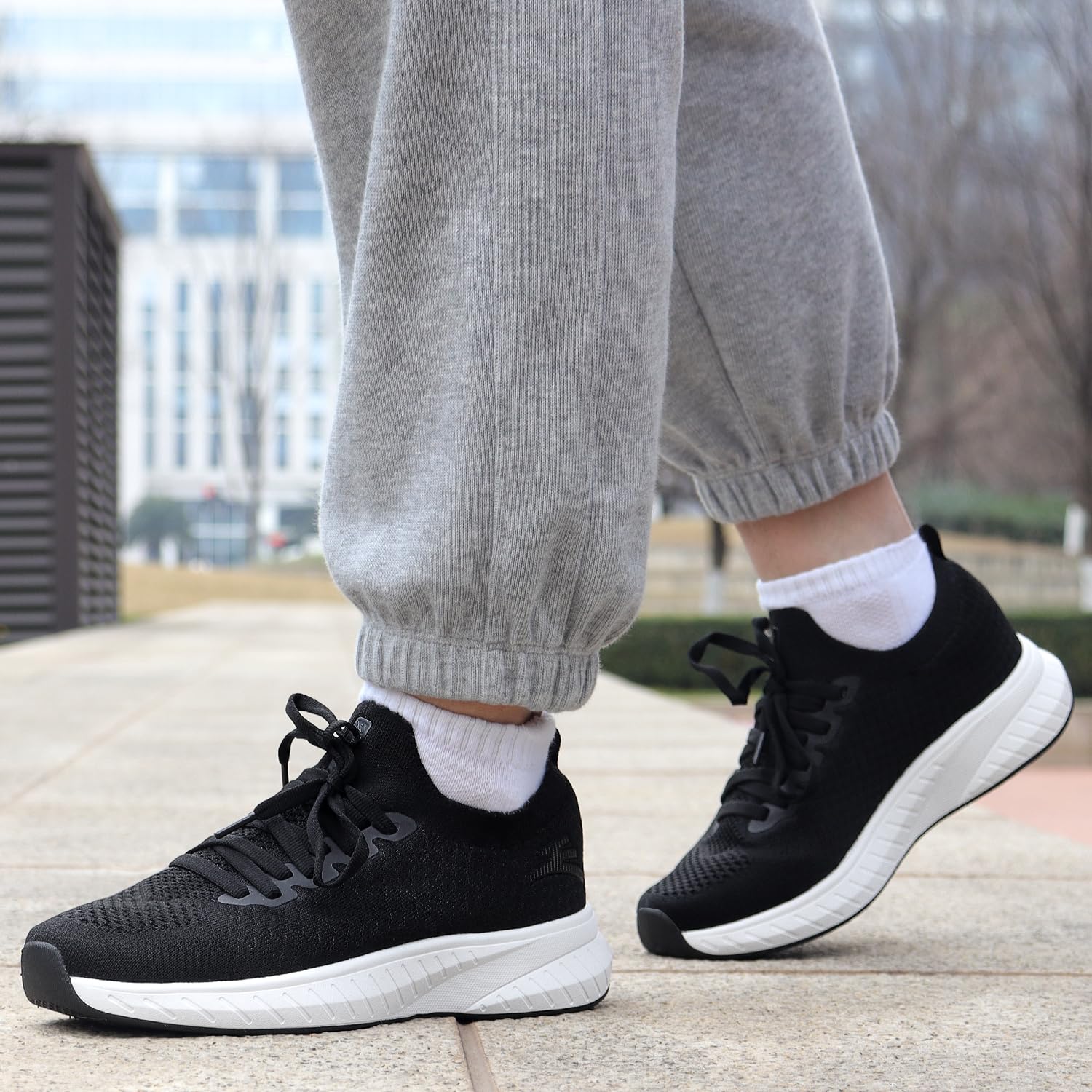 Puweco Scarpe Donna Running Sneakers Comode Tennis Leggero e Traspirante Tempo Libero Fitness Palestra Scarpe