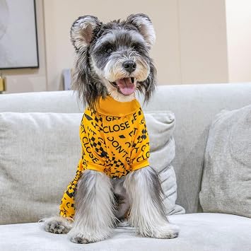 CuteBone Thermal Dog Pajamas Turtleneck Christmas Coat Fleece Outfit Soft, Cozy High Neck Dog Clothes Pet Onesie for Cold Weather, Ideal for Small & Medium Dogs Puppy Pjs Costume GP03M