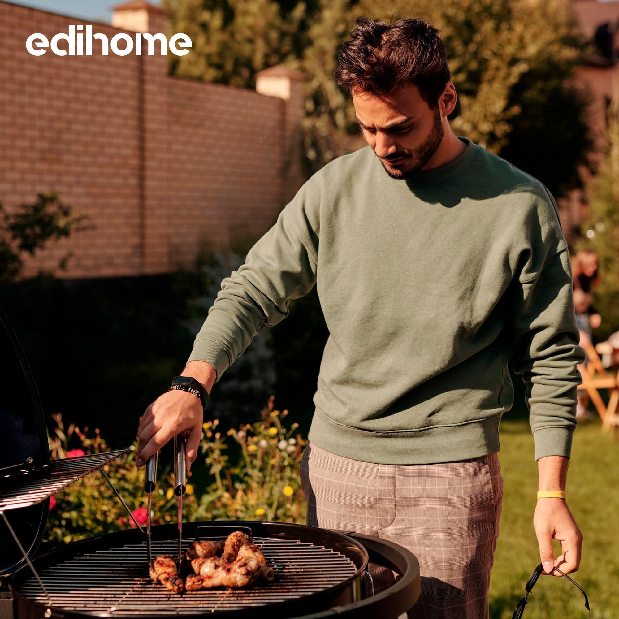 Edihome Zestaw Barbecue 25 Pezzi Acciaio Inossidabile z Kufrem Premium