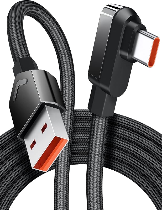 iMangoo Cable USB A a USB C de 6 pies para Xiaomi Cable de carga rápida tipo C de 120 W | Cargador USBC a USBA trenzado de nailon de ángulo recto 6A para Xiaomi Pad 5 12 12S Ultra 11T Pro 11 Lite NE, para Redmi Note 11 Pro