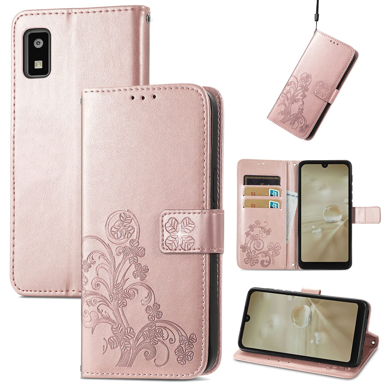 に適用するAQUOS Wish SHG06 A104SH SH-M20/AUOS に適用するAQUOS Wish SHG06 A104S に ーズゴールド 536