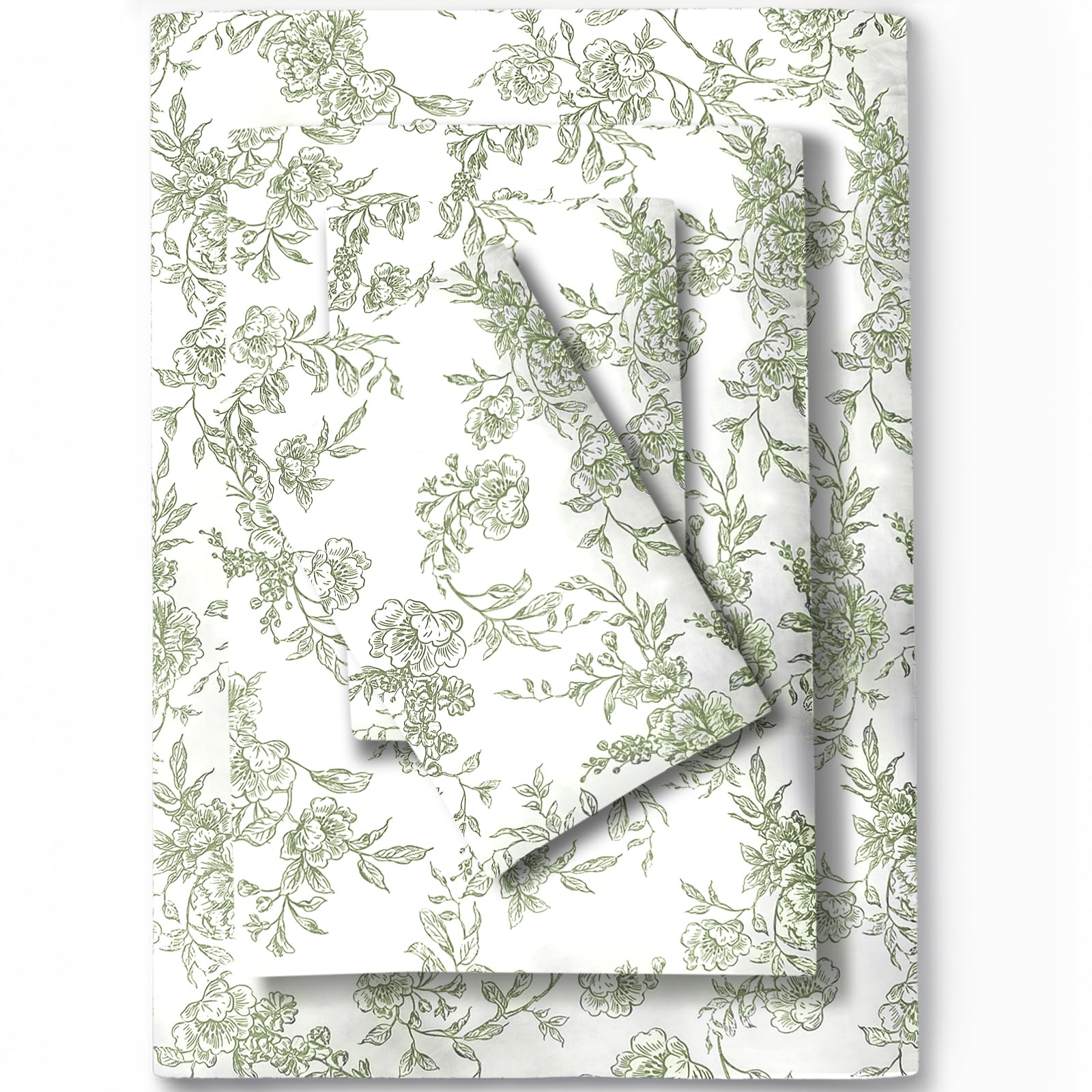 Feather &amp; Stitch 100% Cotton Sateen 500 TC Full Size Bed Sheet Set