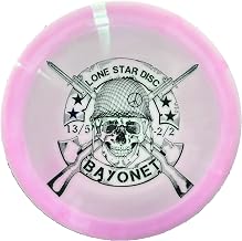 Lone Star Disc Bravo Bayonet | Slightly Stable Disc Golf Distance Driver | Durable & Smooth Premium Plastic | Maximum Distance Driver | Colors May Vary