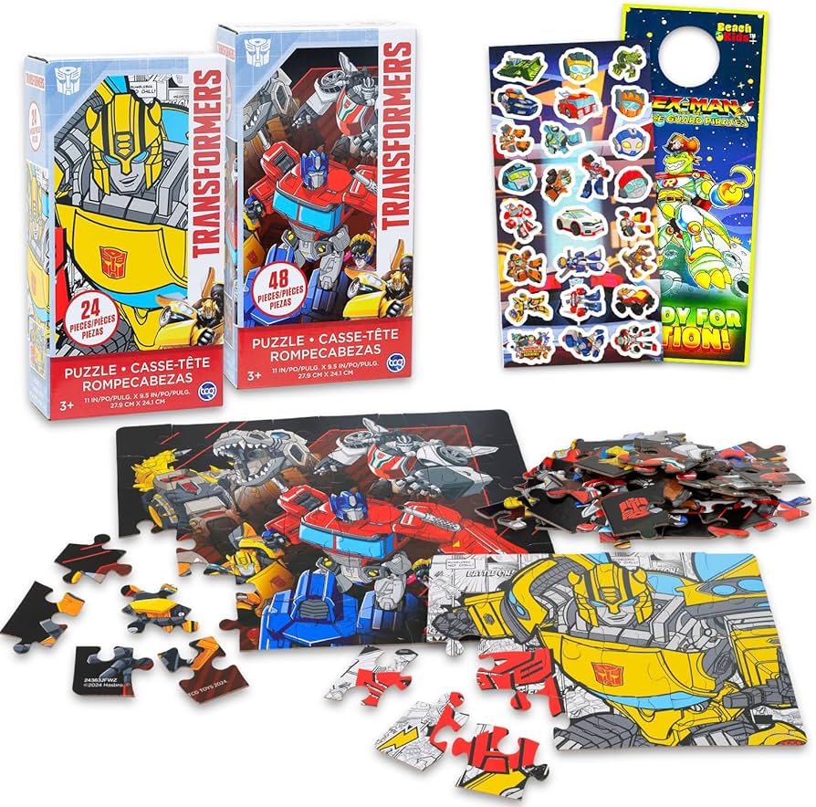 トランスフォーマー ビーストウォーズ　パズル Amazon.com: Transformers Jigsaw Puzzles for Boys - Bundle with 24