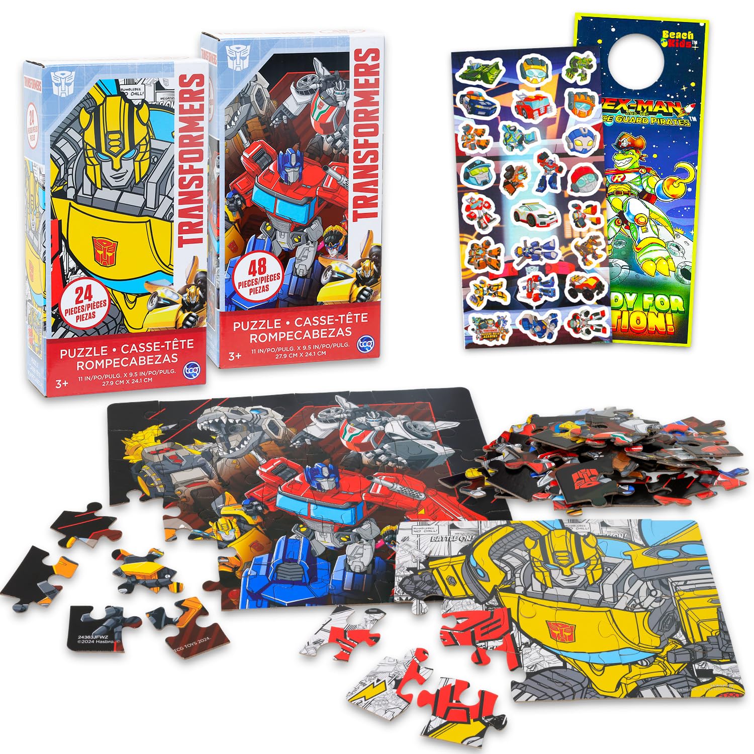 Amazon.com: Transformers Jigsaw Puzzles for Boys - Bundle with 24