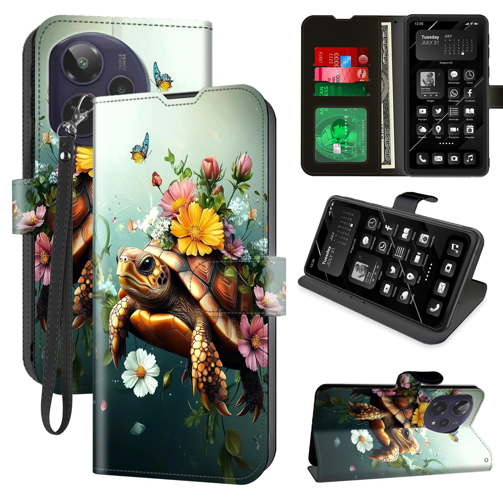 Amazon.com: for Cricket Icon Plus 2026 Wallet Case with RFID
