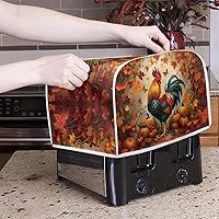 Vista 41 de Marbling Butterfly Print 2 Slice Toaster Dust Cover, Kitchen Small Appliance, Anti Dust and Fingerprint Bread Machine Cover
